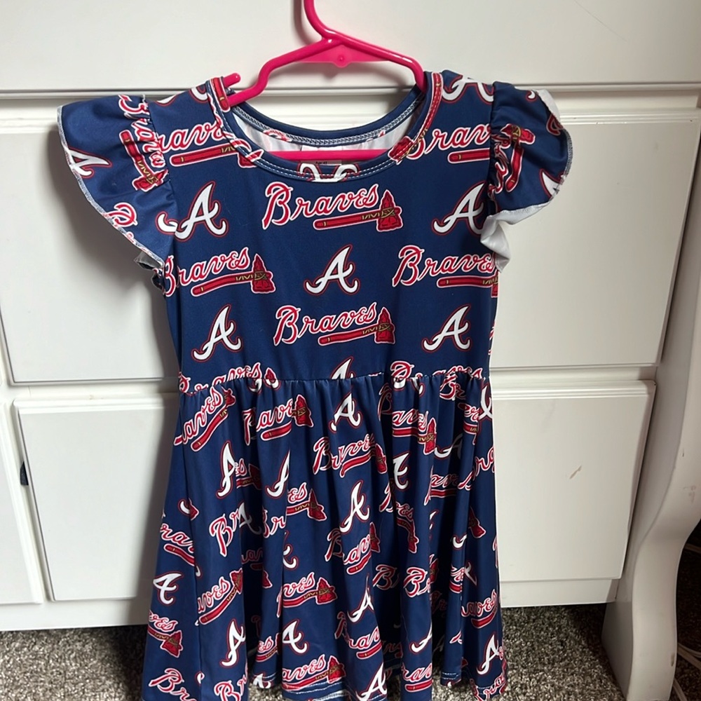 Girls size 4T ATLANTA BRAVES Dress